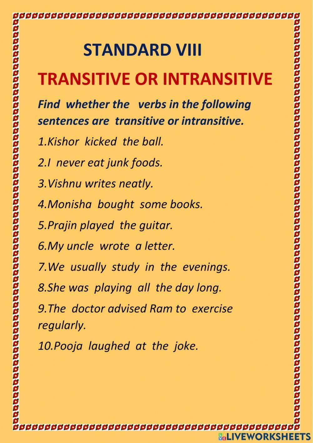 what is transitive verb