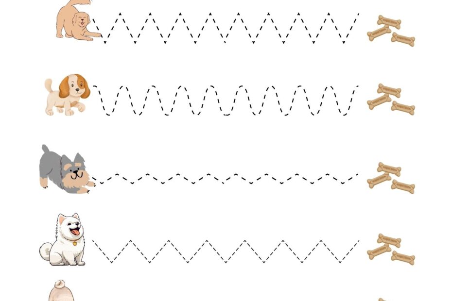 Fun Line Tracing Worksheets For Pre K And Kindergarten Academy Worksheets