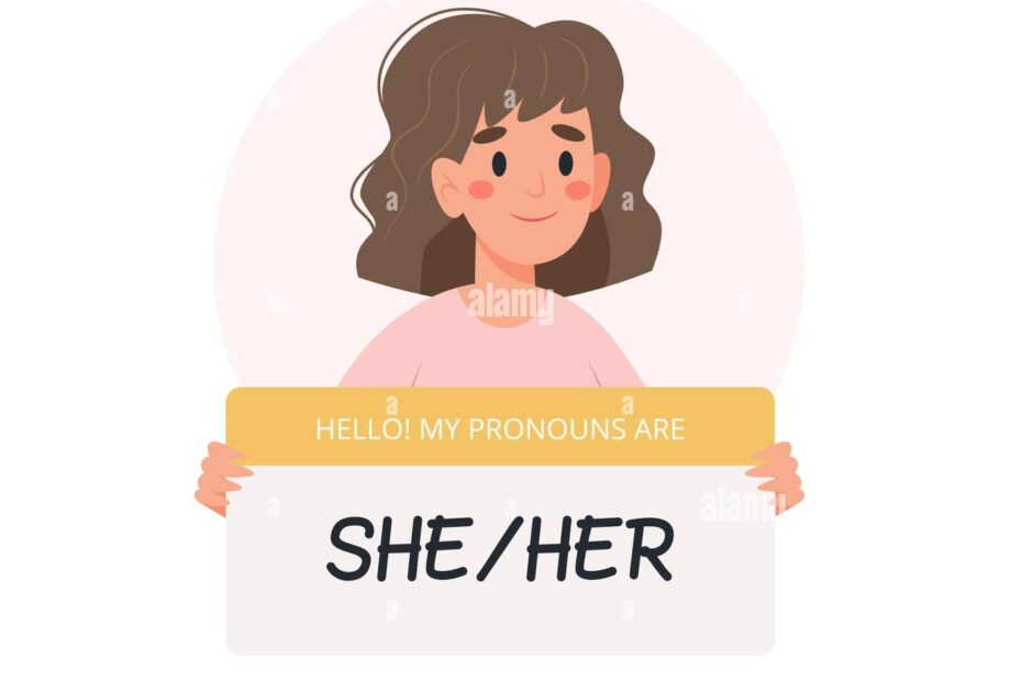 Gender Pronoun Stock Vector Images Alamy