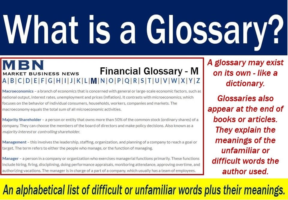 glossary of stock market terms