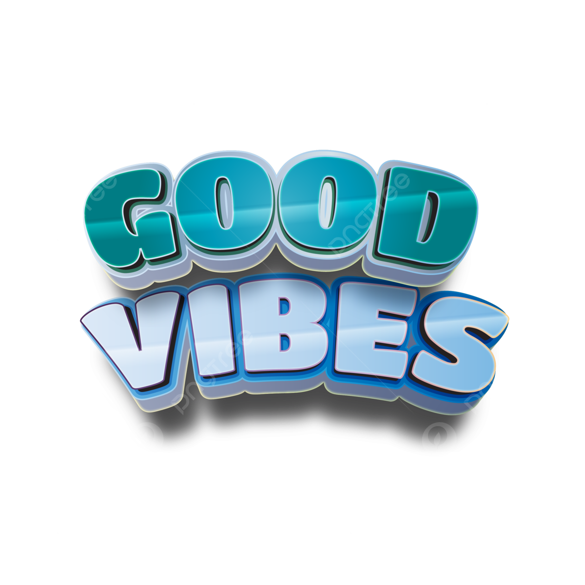 Good Vibes Vector Hd PNG Images Good Vibes 3d Text 3d Text Good 