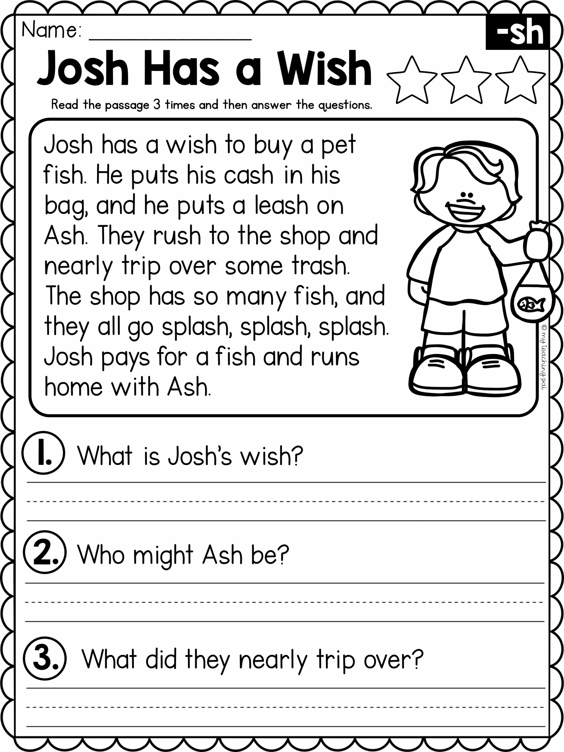 Grade 1 Reading Comprehension 1st Grade