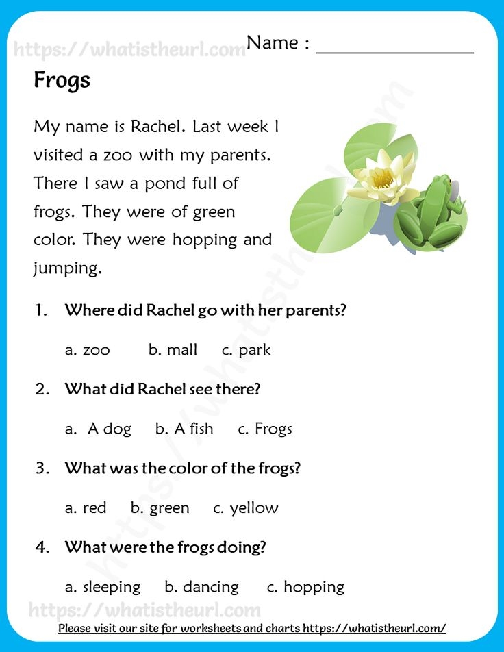 Grade 3 Reading Worksheets