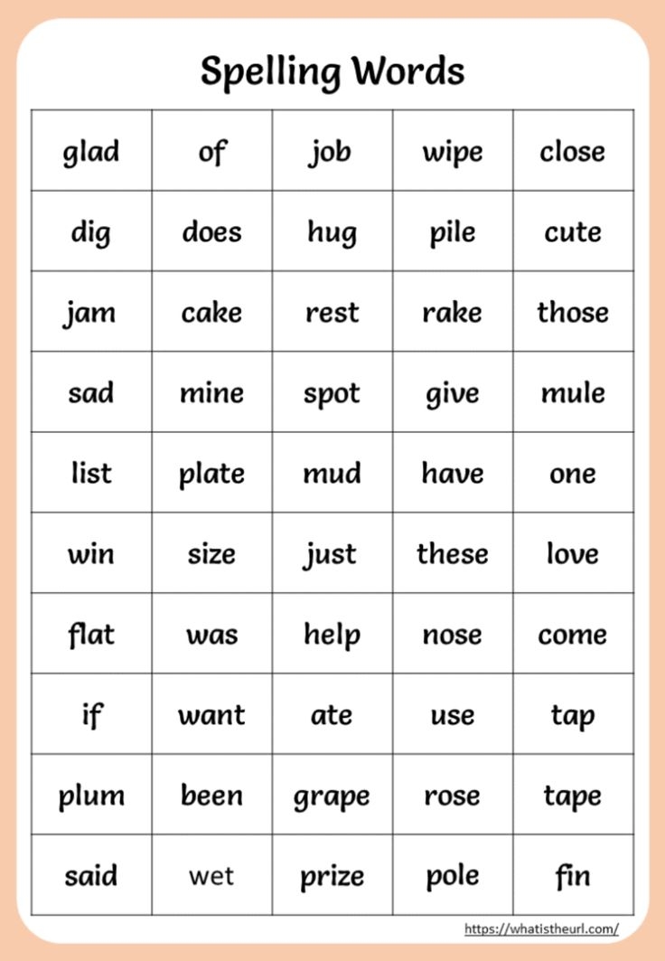 Grade 3 Spelling Words Worksheets