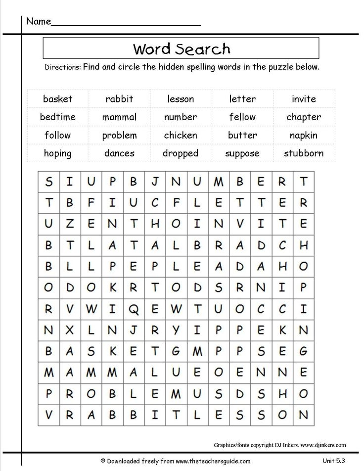 printable spelling worksheets grade 6