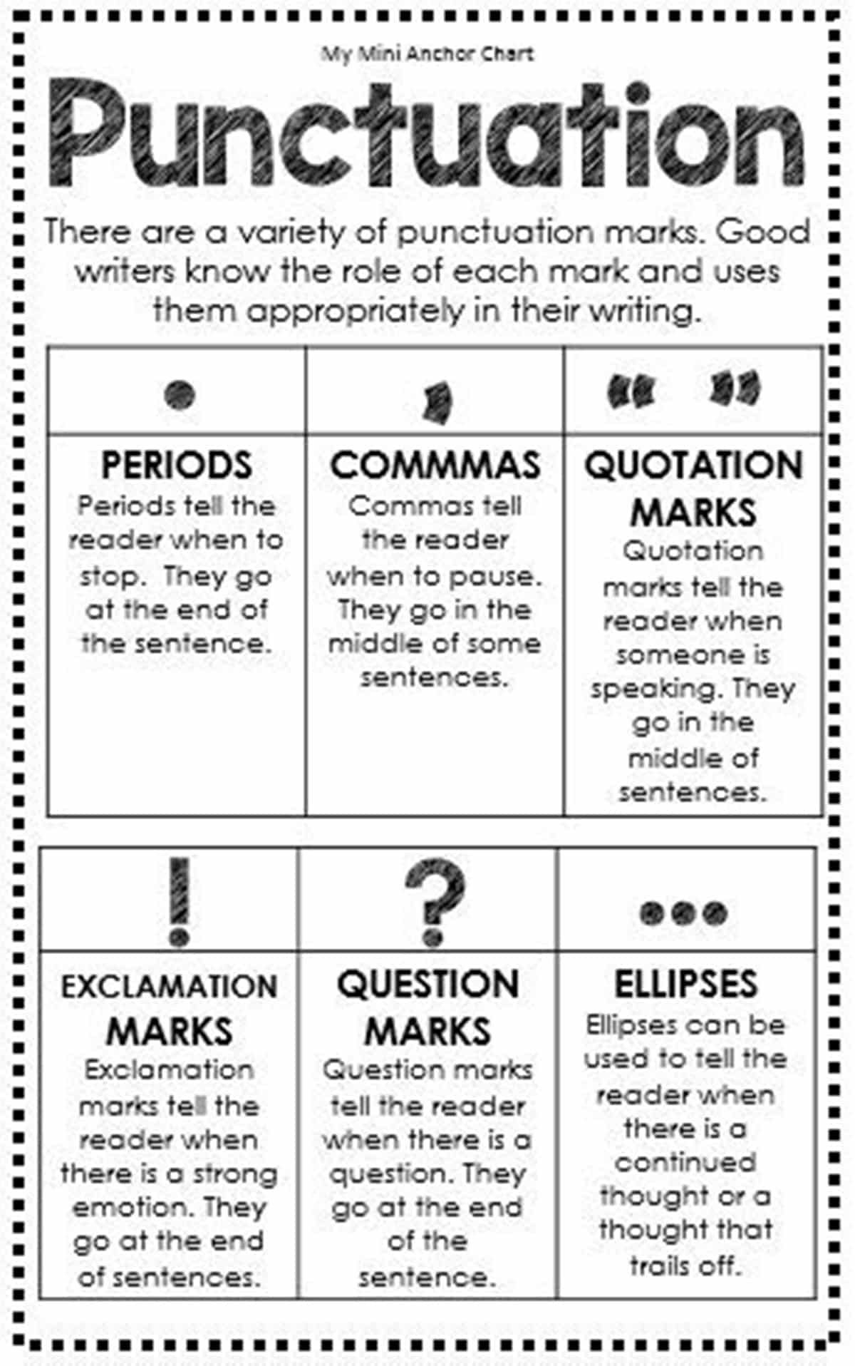 Grammar And Punctuation Worksheets