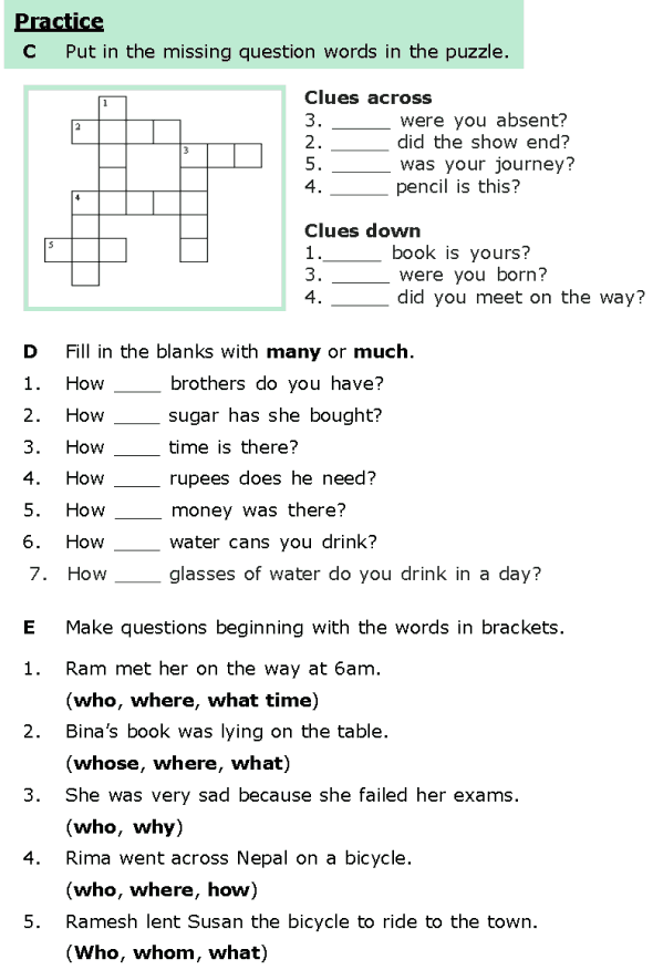 Grammar For 6th Grade Worksheets