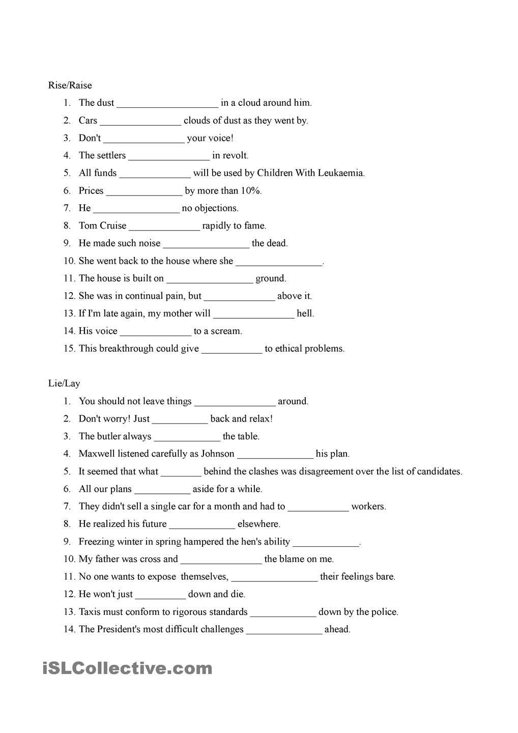 Grammar For 6th Graders Worksheets