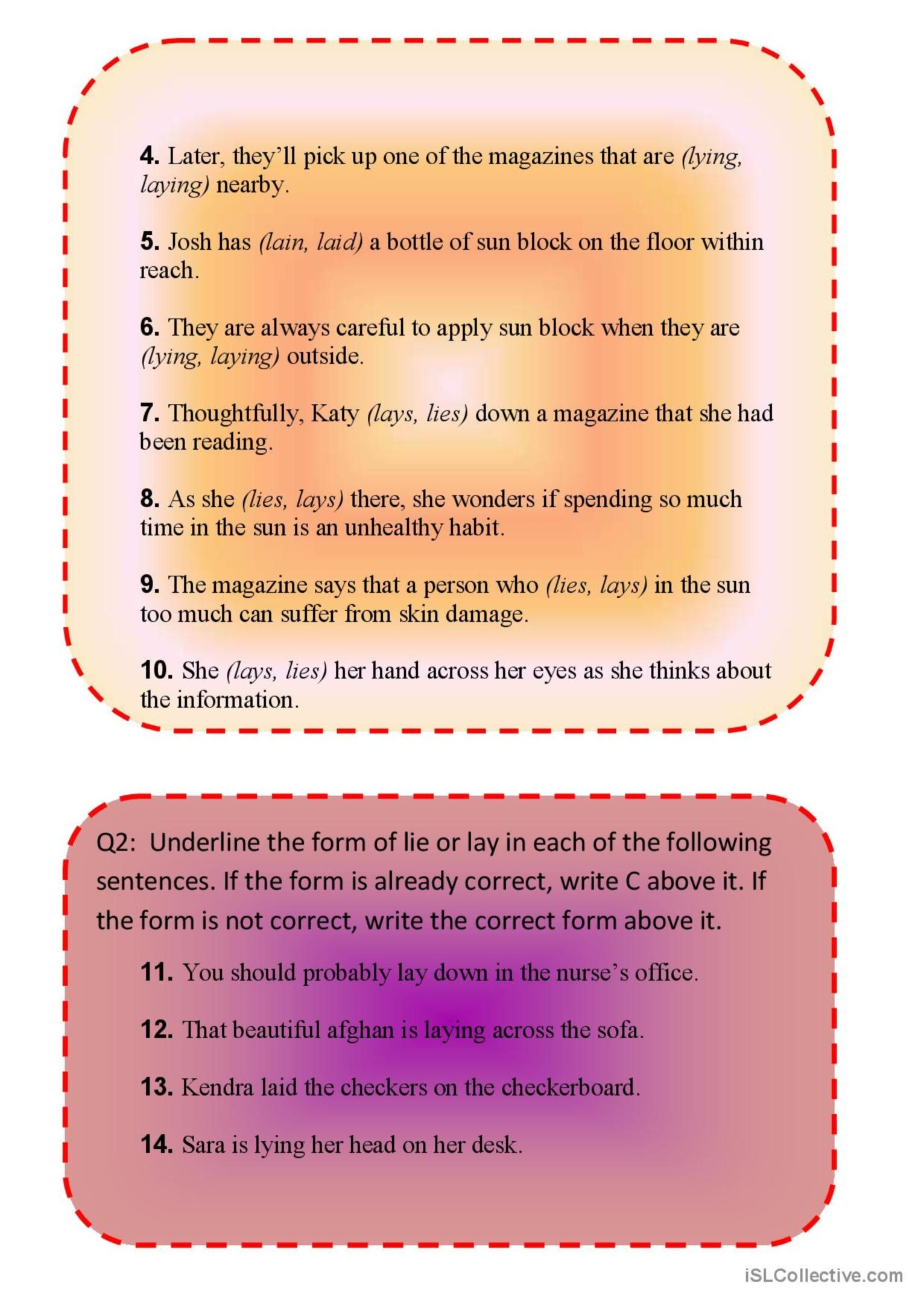grammar worksheet pdf