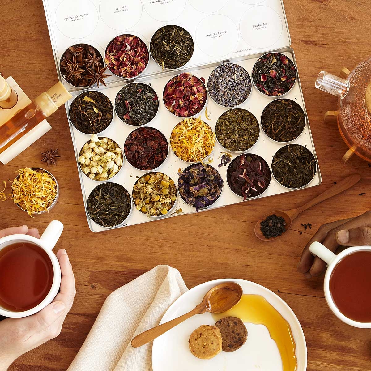 Green Herbal Tea Kit Loose Leaf Organic Teas UncommonGoods