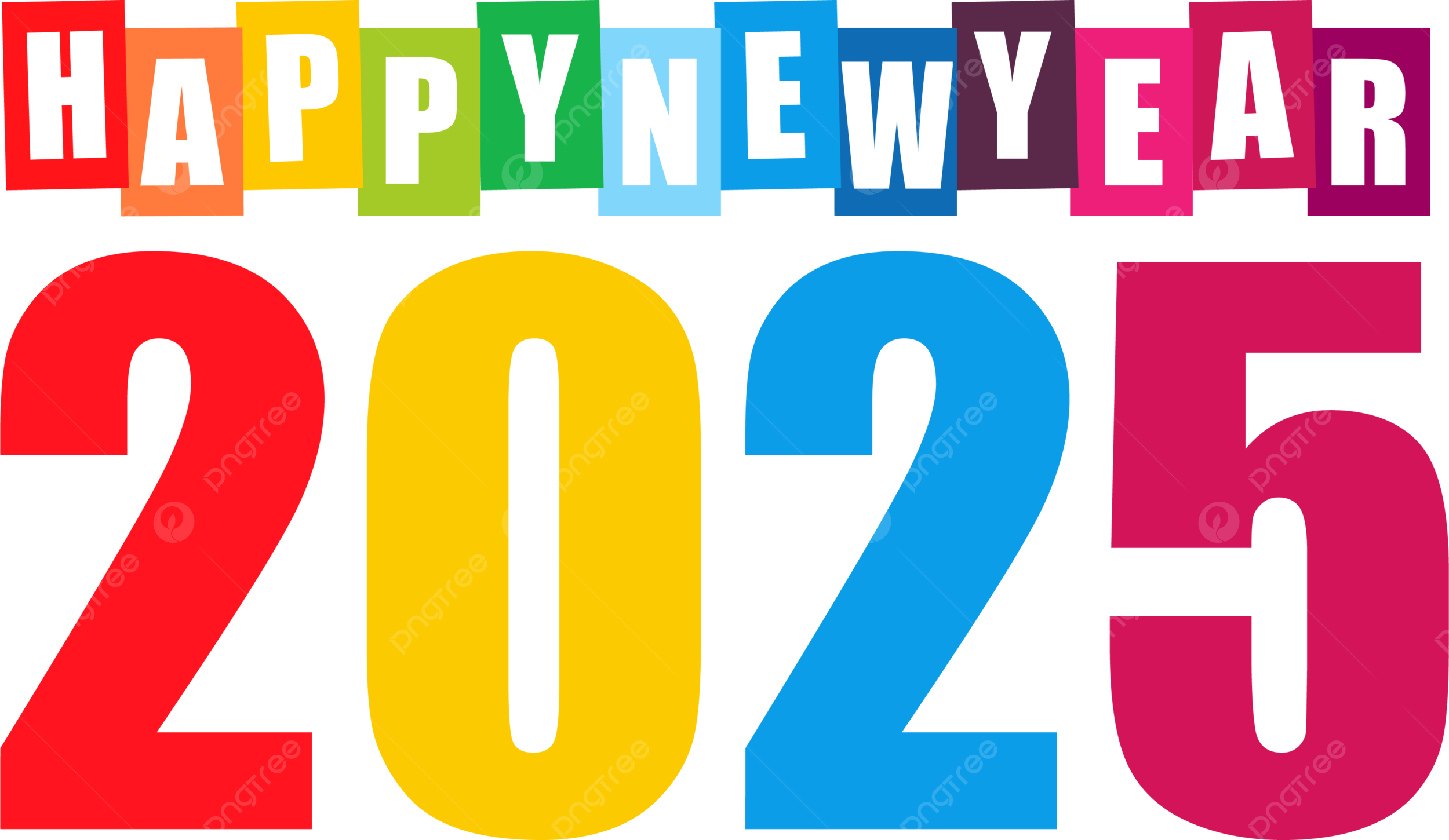 Happy New Year 2025 Vector 2025 Happy New Year 2025 2025 Logo PNG 