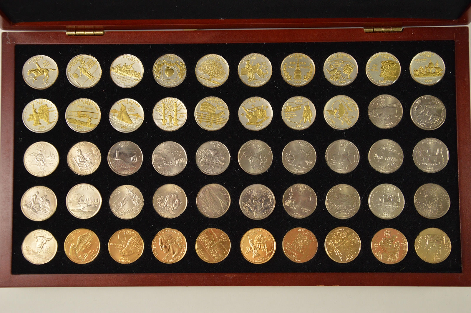 Historic Coin Collection Gold And Silver Highlighted U S Statehood 