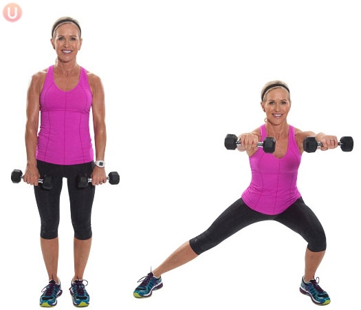 How To Do Alternating Side Lunge With Front Raise
