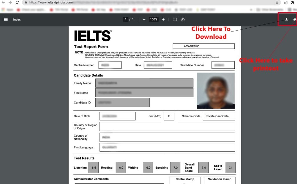 log into my ielts account