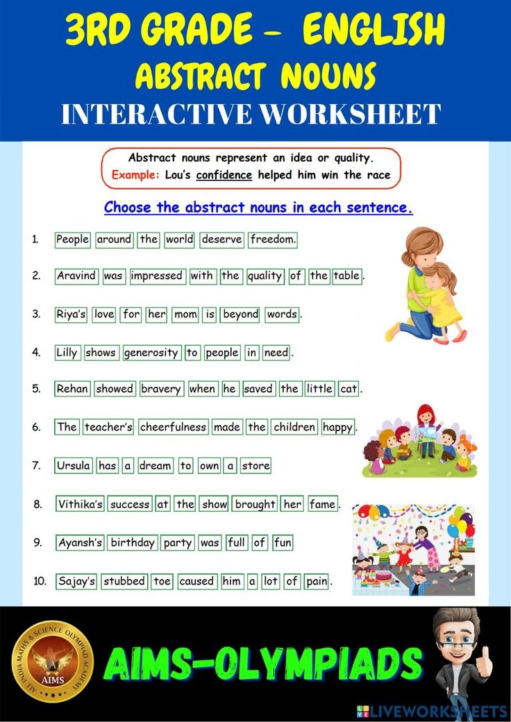 3rd grade definition of nouns