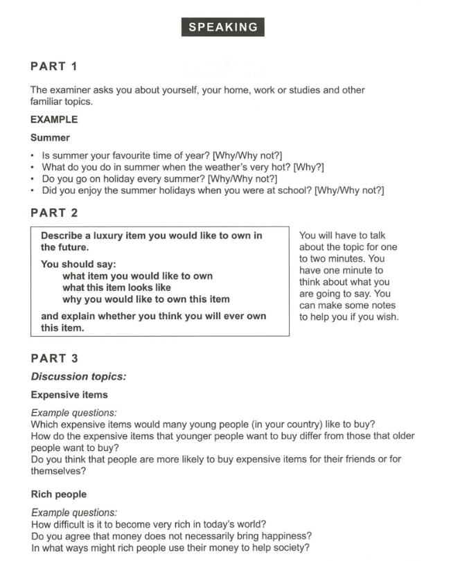 Ielts Speaking Test Questions 2025 Andrew J Gomez