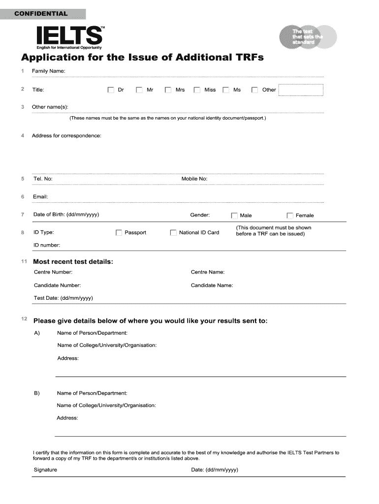 IELTS Test Report Form TRF Full Form Of TRF In IELTS
