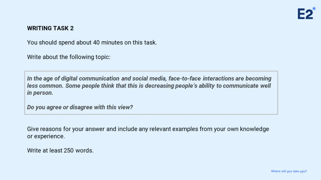 Ielts Writing Task 2 Exles With Answers Infoupdate