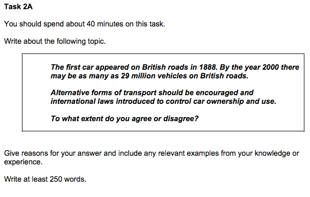 task 2 ielts writing questions