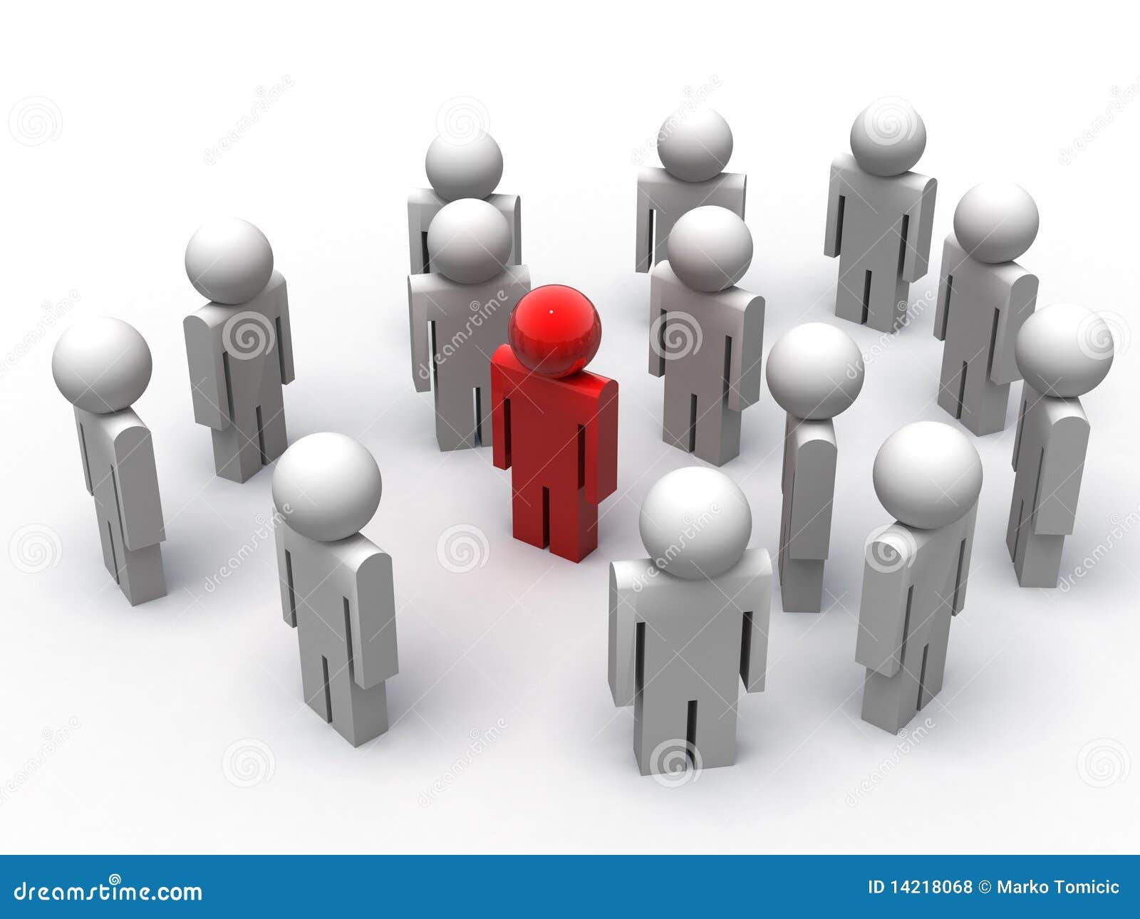 In The Middle Stock Illustration Illustration Of Success 14218068