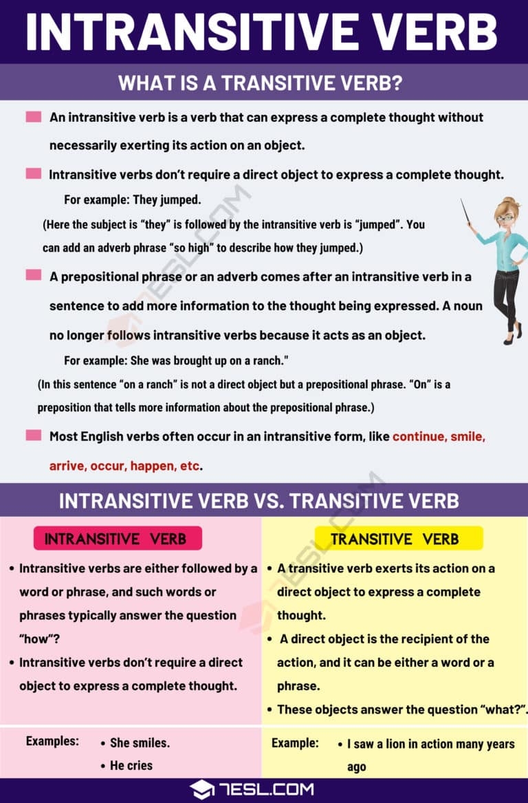 transitive and intransitive verb examples