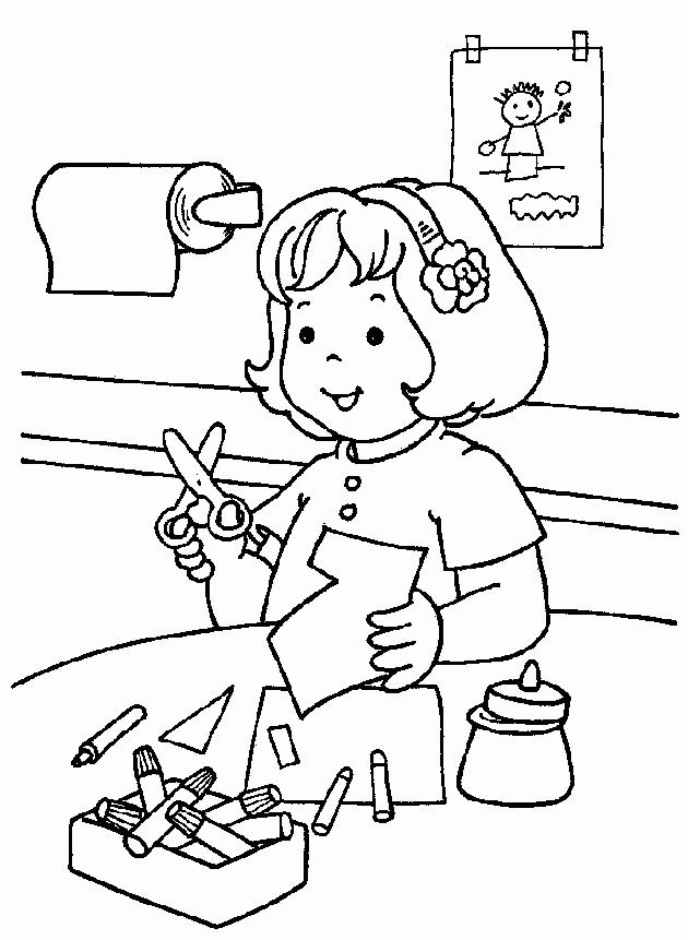 Kid Learning Coloring Pages Coloring Home