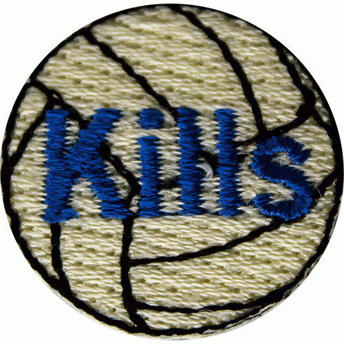 Kills Volleyball Award Patch Volleyball Awards For Kids Hurrah Awards