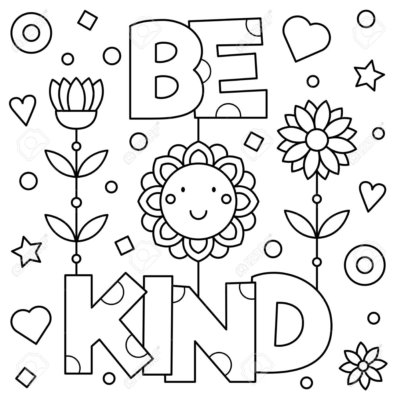 Kindness Coloring Pages Free Printable