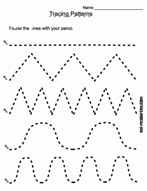 tracing different kind of lines