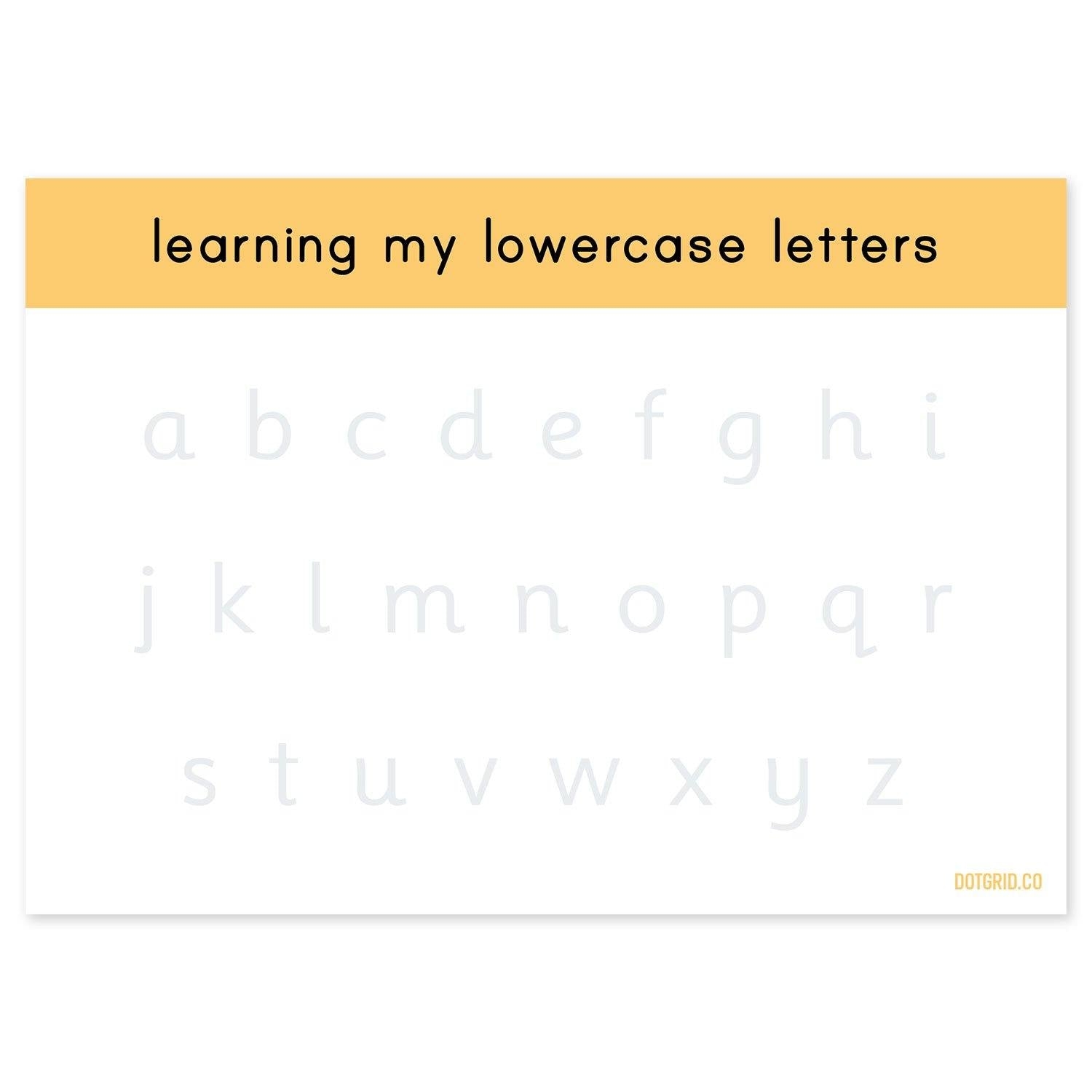 lowercase letter a tracing worksheet