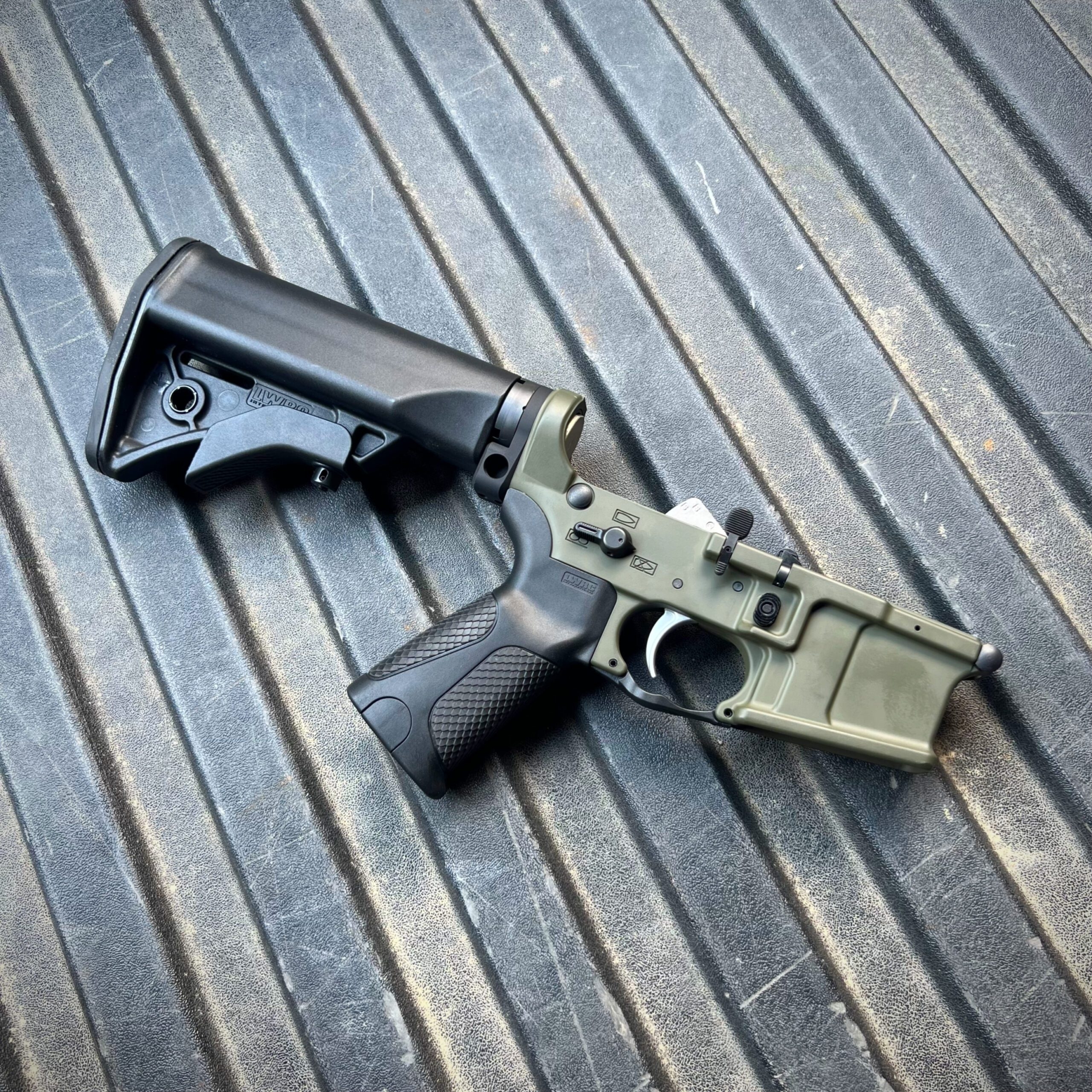 LWRC IC Forged Complete Ambidextrous Lower Receiver OD Green Rooftop 
