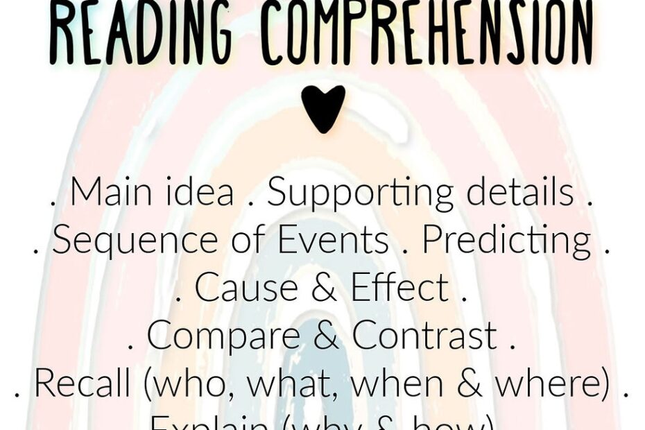 Measurable Goals For Reading Comprehension
