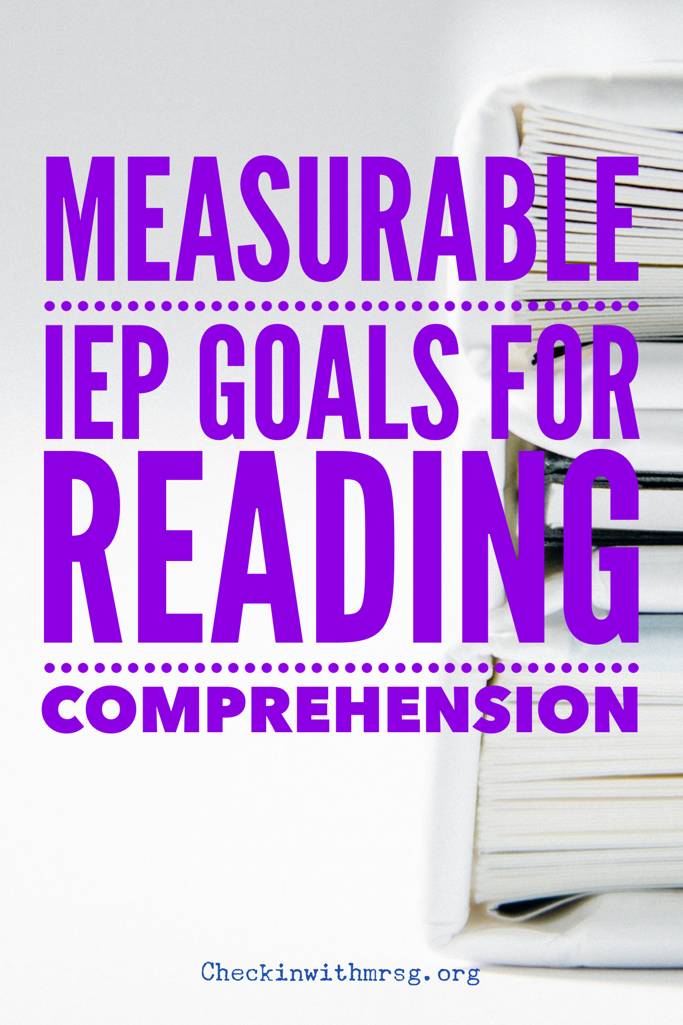 measurable goals for reading comprehension