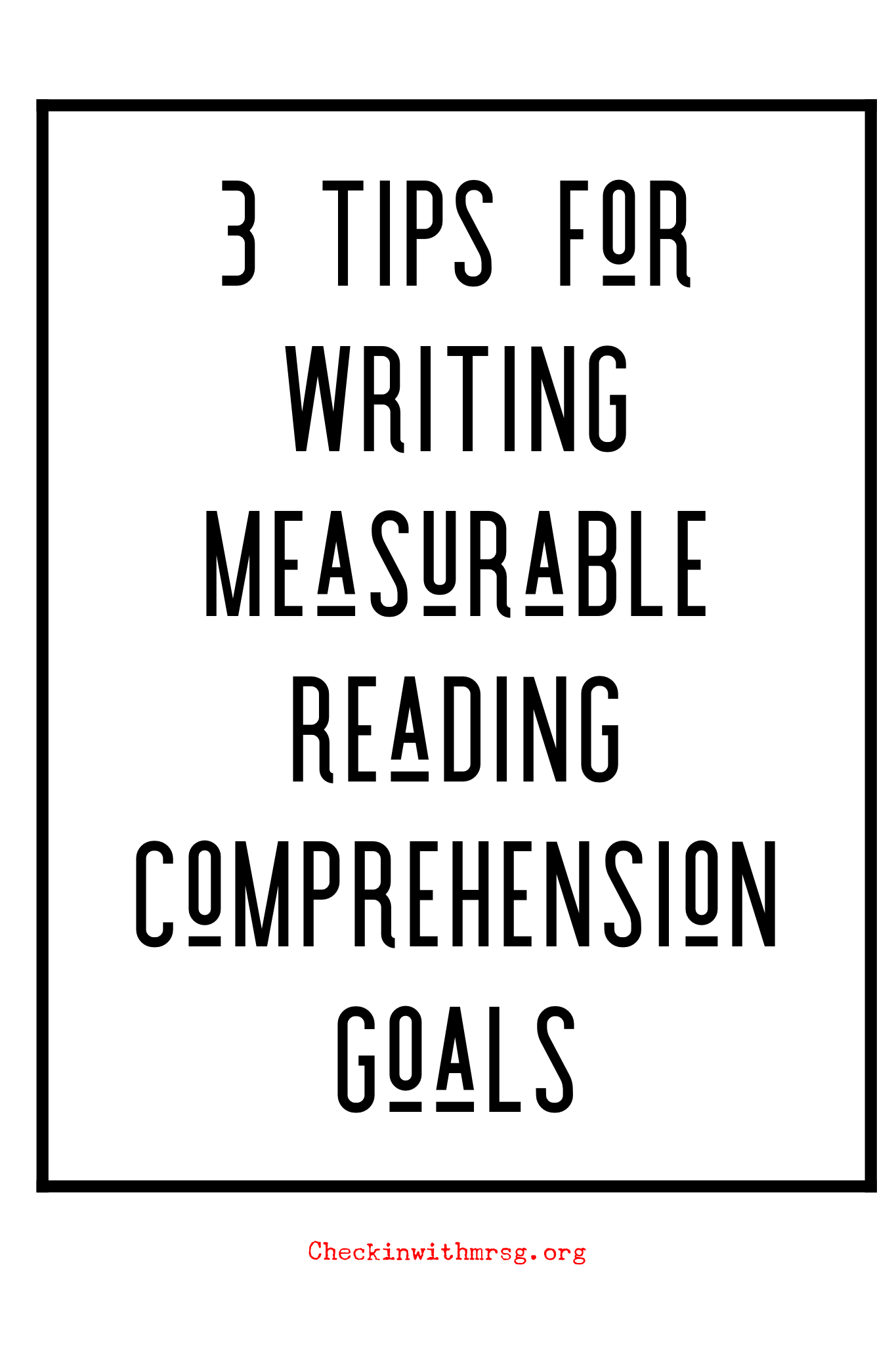 Measurable Goals For Reading Comprehension Artofit