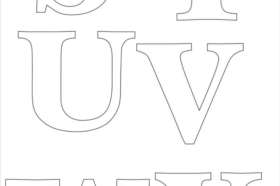 Molde De Letras Para Imprimir Alfabeto Completo Fonte Vazada Artofit