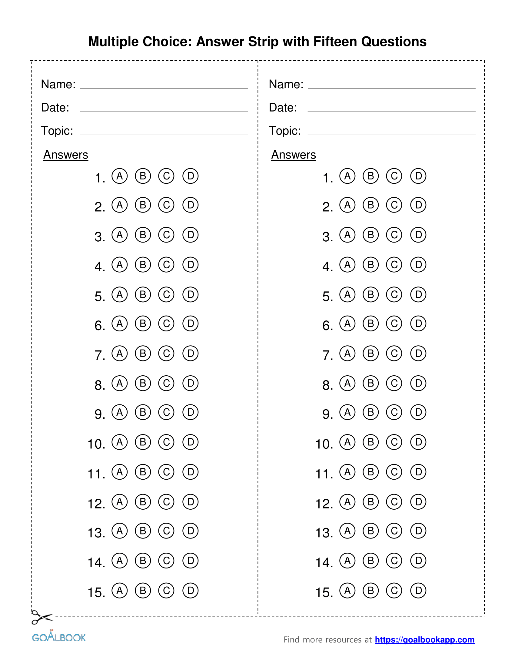 Multiple Choice Exam Template Prntbl concejomunicipaldechinu gov co