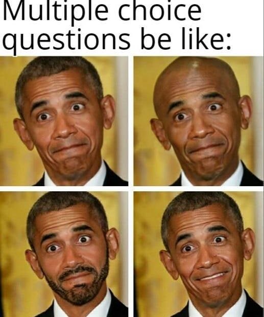 Multiple Choice Questions Be Like Funny