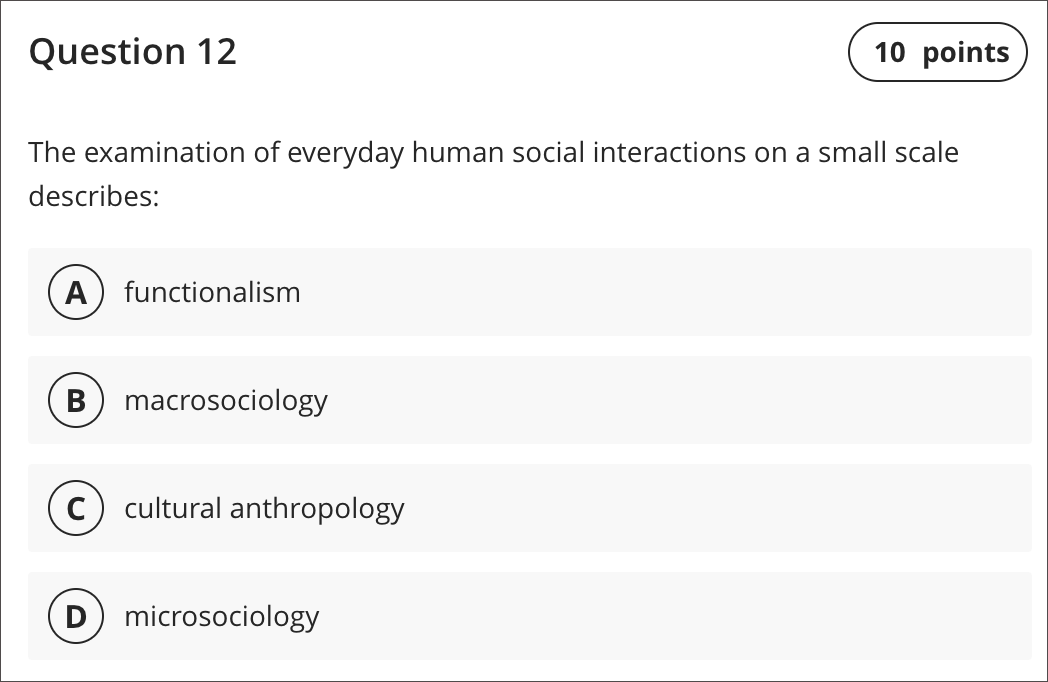 Multiple Choice Questions