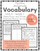 MyView 3rd Grade Vocabulary Unit 5 Week 1 By Fill Up With Billups