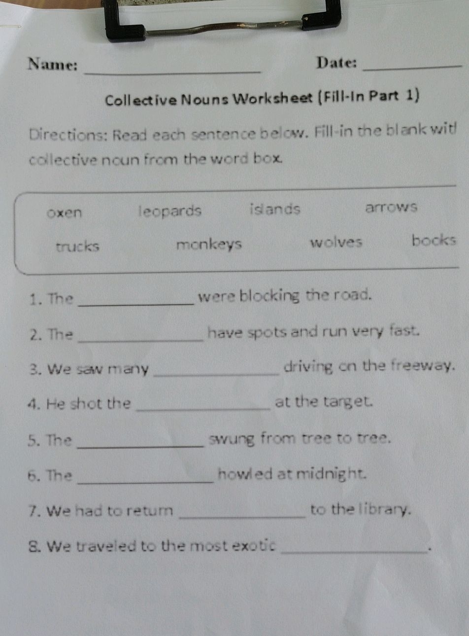 collective nouns animals