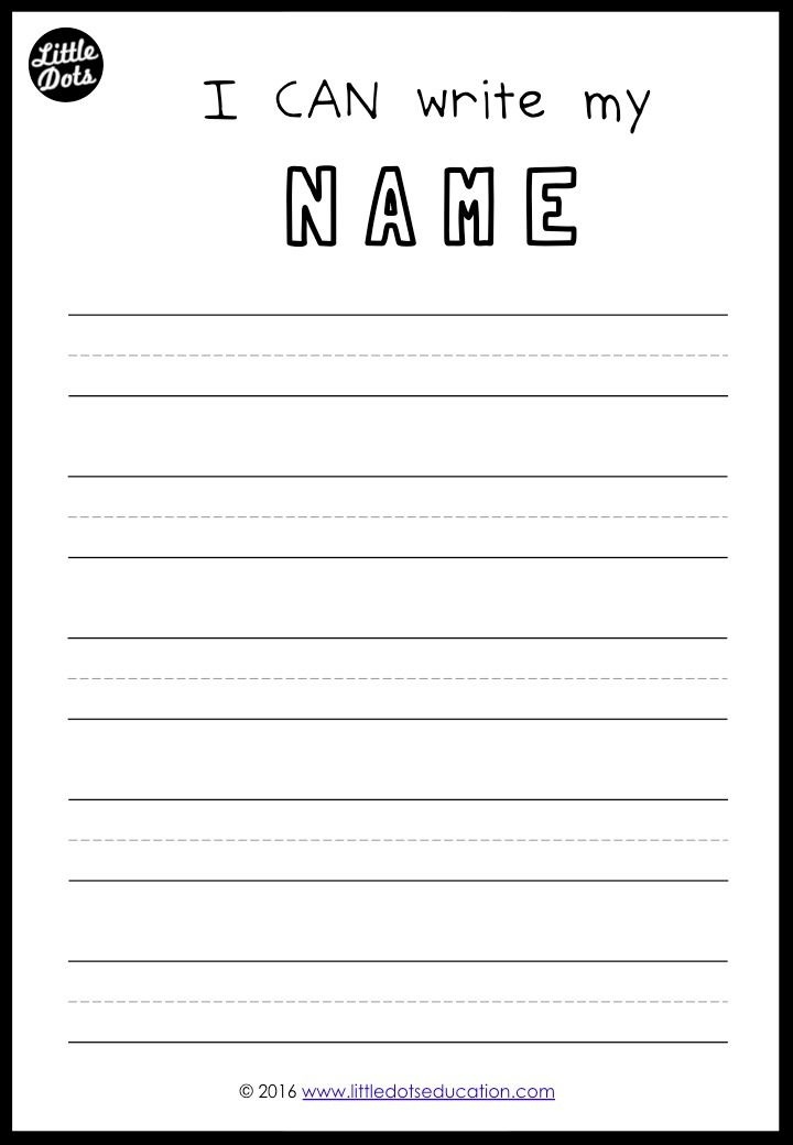 Name Practice Worksheets For Preschool Tracing Worksheets