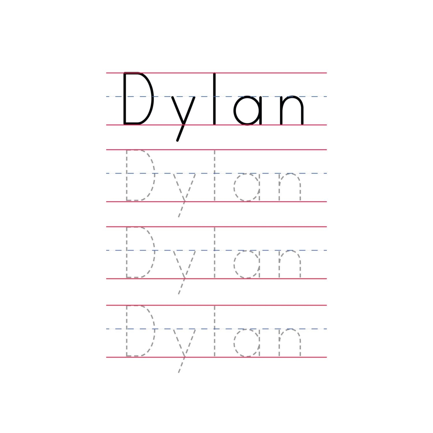 Name Printable Tracing