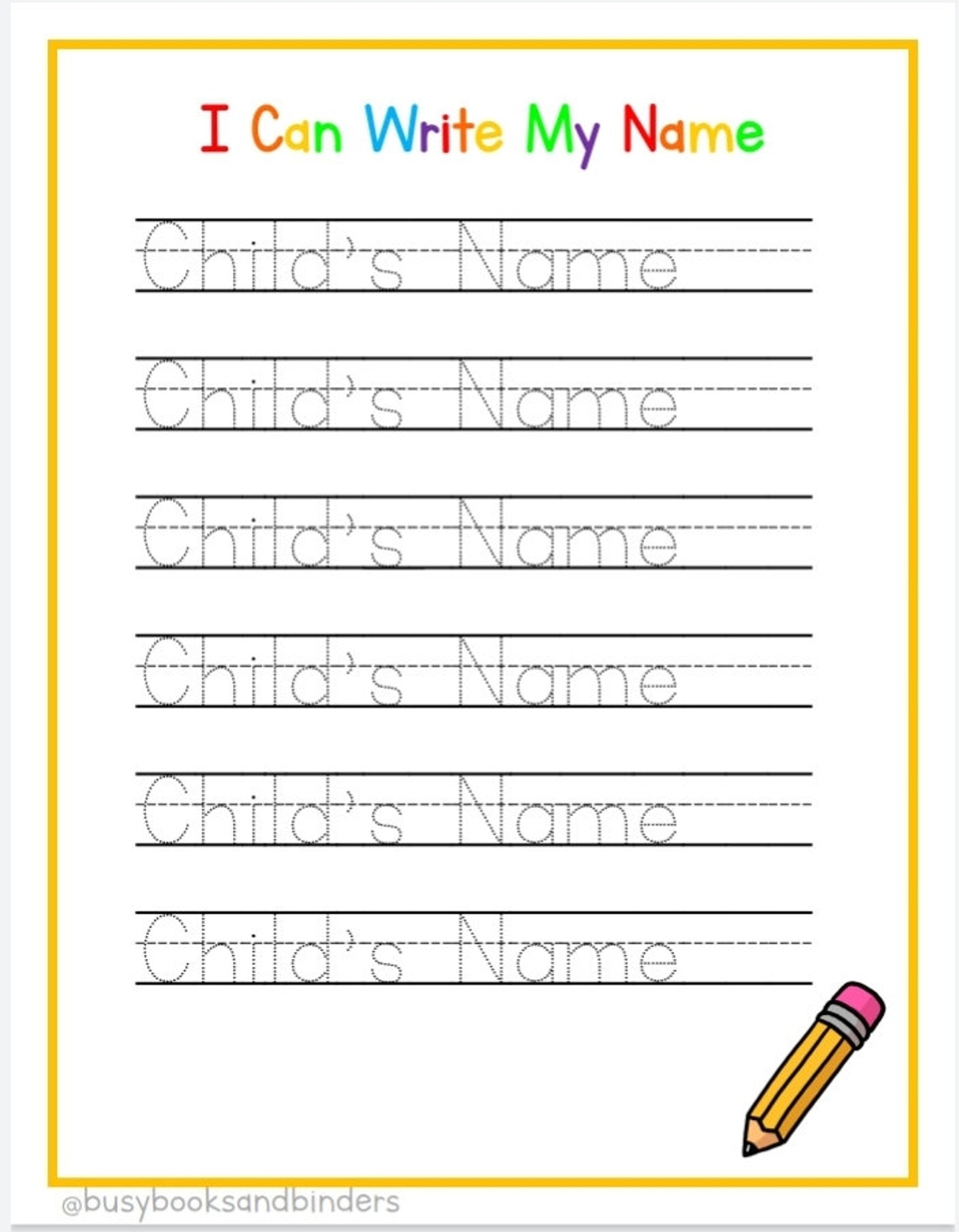practice tracing name for free