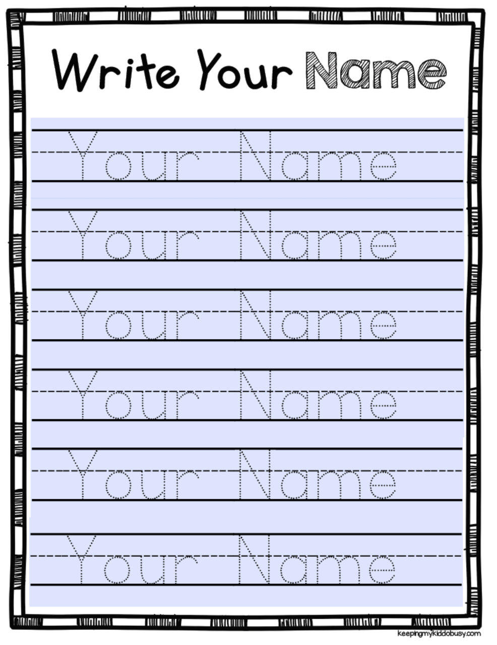 Name Trace Printable