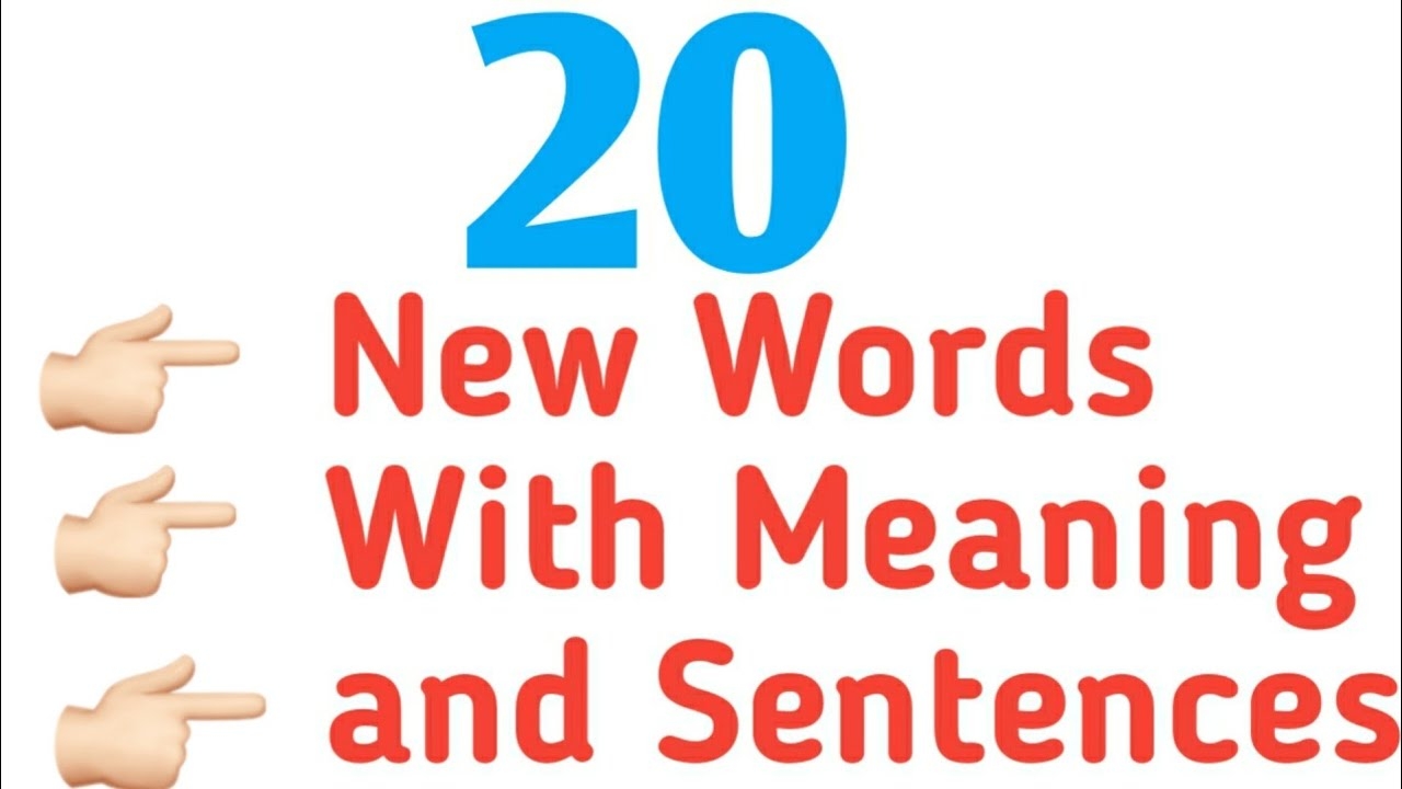 New Simple Words In English With Meaning And Sentence Design Talk