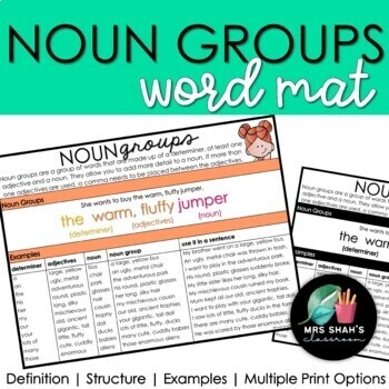 Noun Groups Word List Definition Structure Examples Expanded Noun