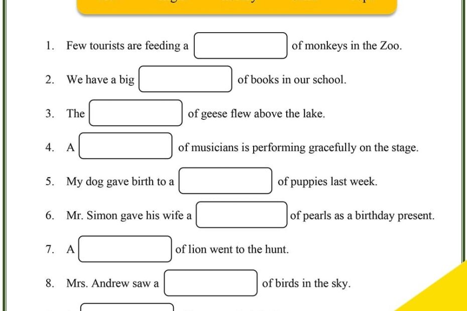 Noun Worksheets With Answers Noun Worksheets