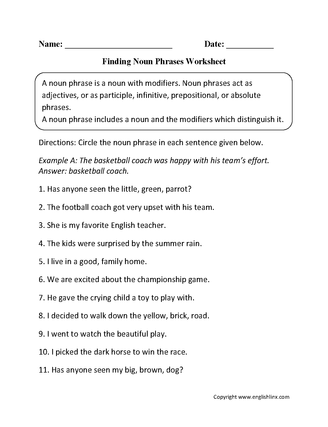 noun and noun