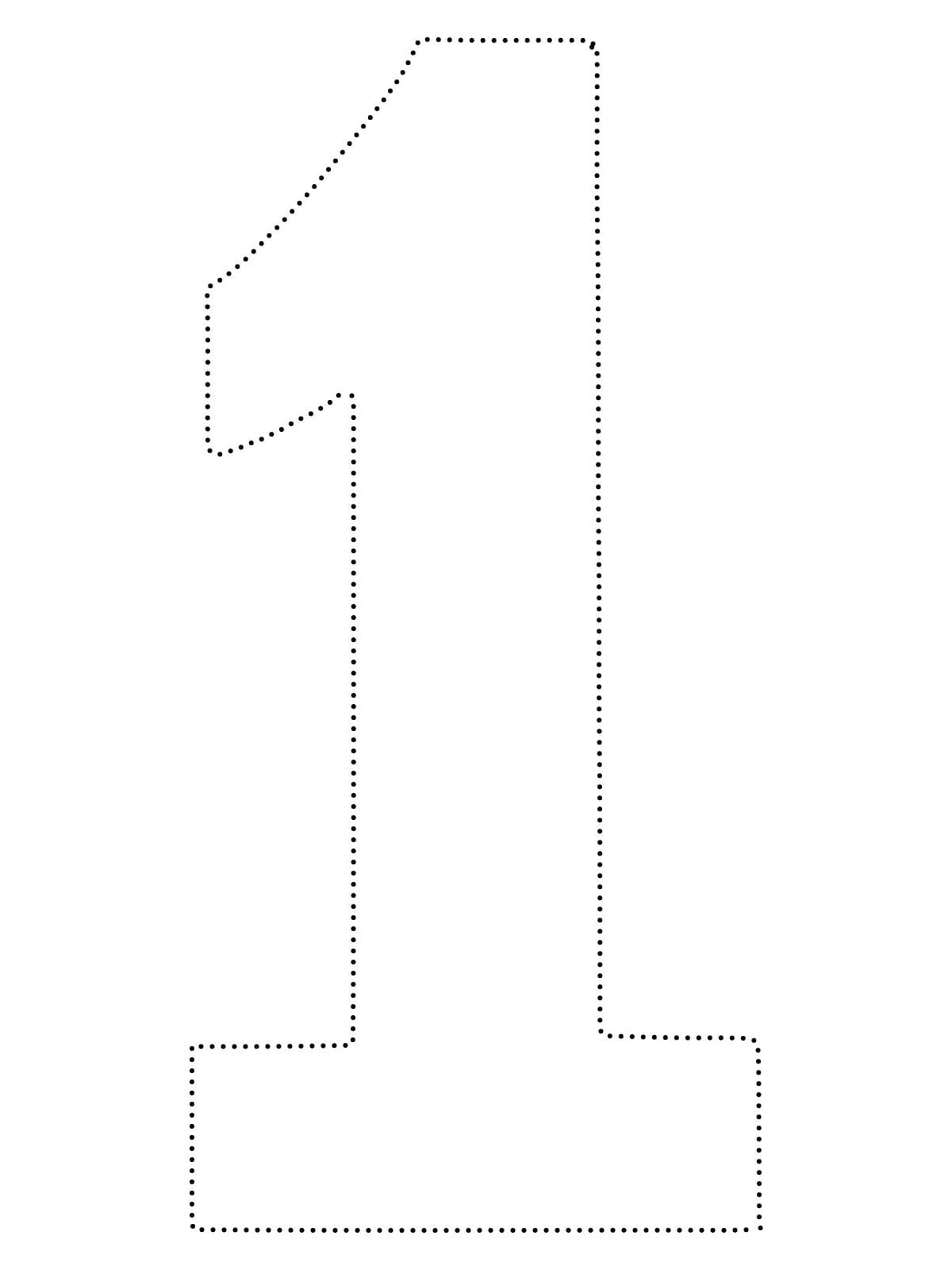 Number 1 Tracing Worksheet Coloring Page Download Print Or Color 