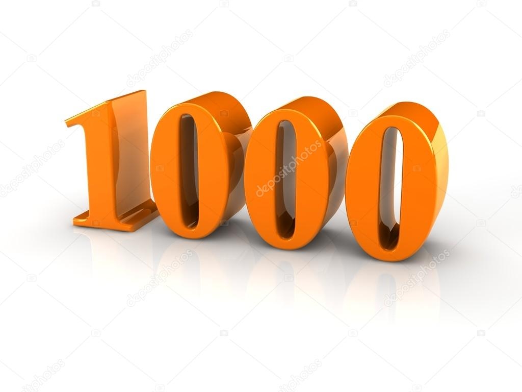 Number 1000 Stock Photo By Elenven 57499795